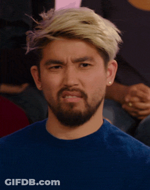 No Way Reaction Originals Blond Man GIF