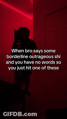 No Words Bro Outrageous Meme GIF