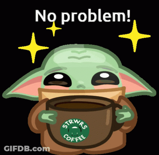 No Worries No Problem Baby Yoda GIF