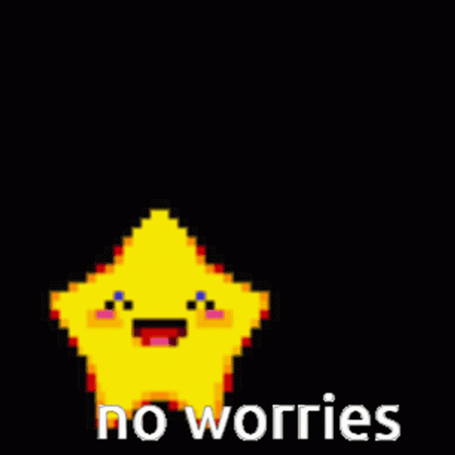 No Worries Star GIF