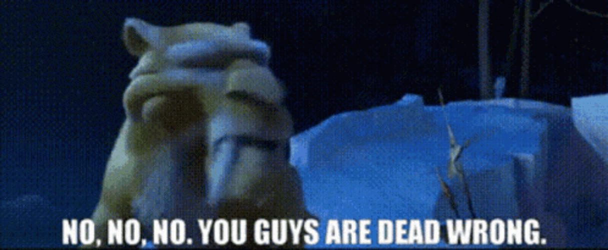 No You Are Dead Wrong Ice Age Diego GIF