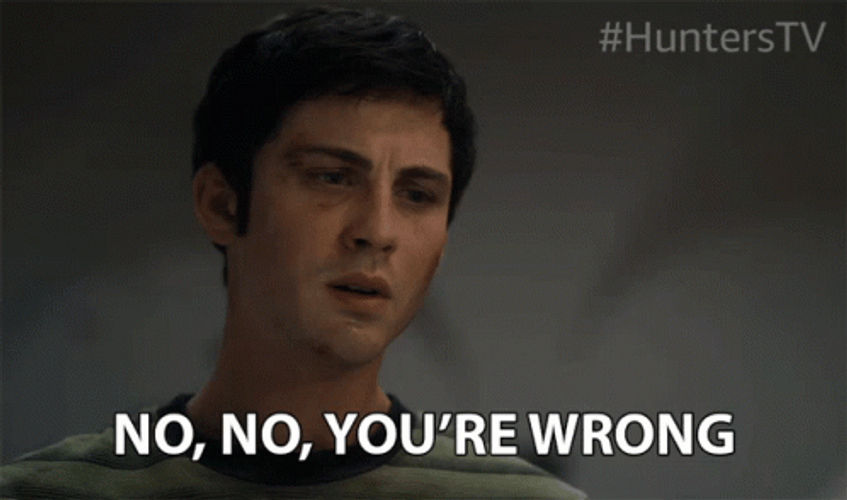 No You Are Wrong Logan Lerman Hunters GIF
