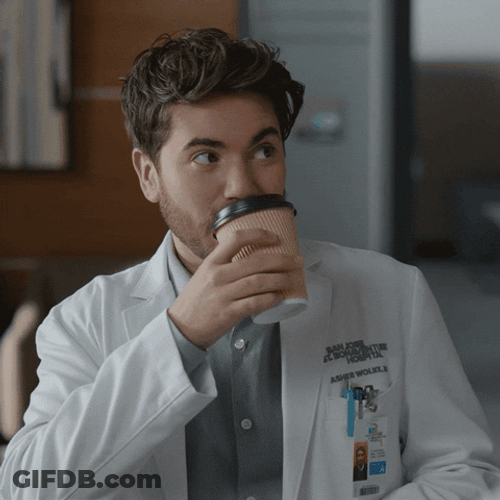 Noah Galvin Sipping Tea GIF
