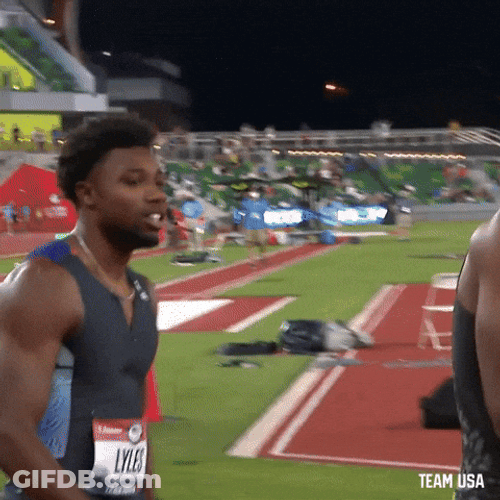 Noah Lyles Happy Peek A Boo GIF