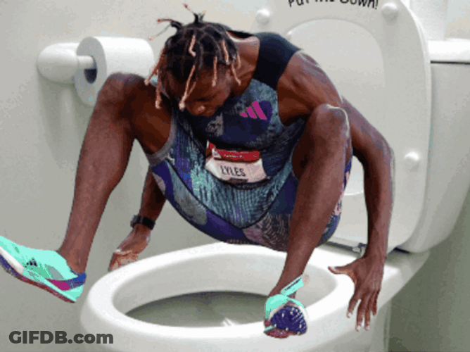 Noah Lyles Pooing GIF
