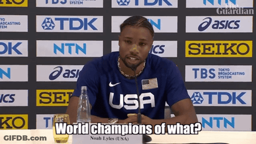 Noah Lyles World Champions GIF
