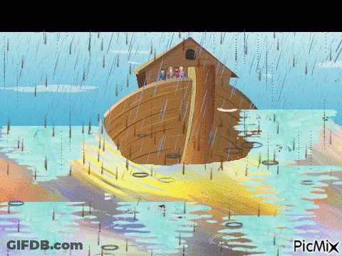 Noah's Ark In The Rain With Picmix GIF