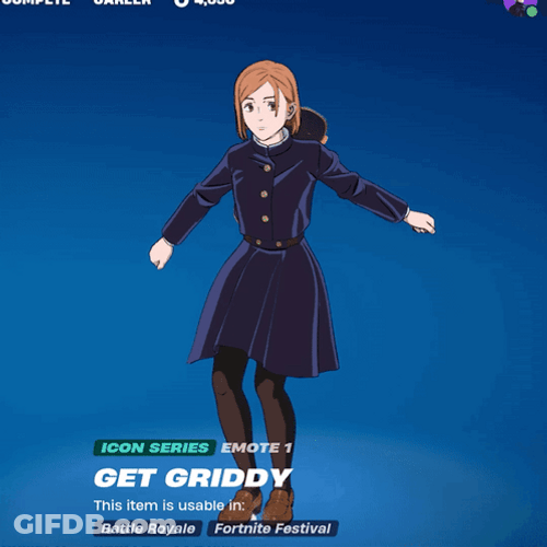 Nobara Kugisaki Fortnite Griddy GIF