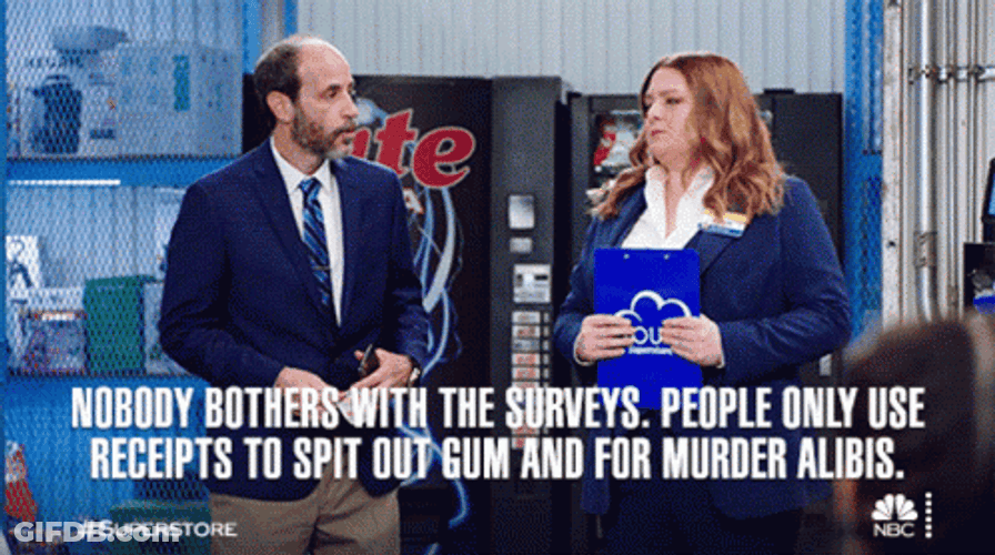 Nobody Bothers With Surveys Glenn Sturgis, Dina Fox GIF
