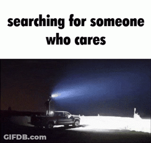 Nobody Cares Dark Night Searching Powerful Searchlight GIF