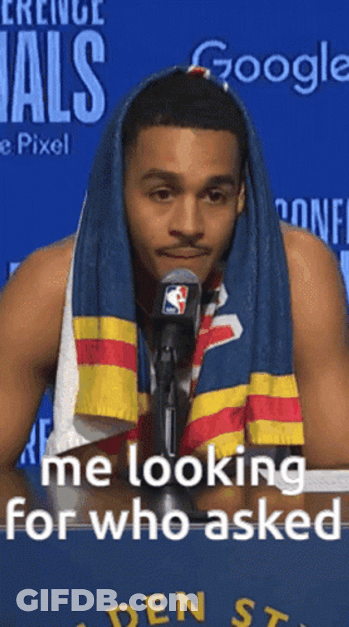 Nobody Cares Jordan Poole NBA GIF