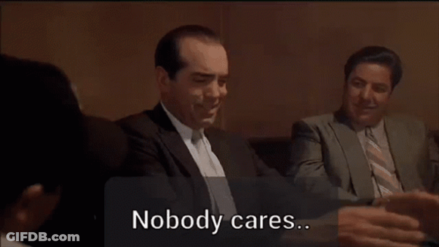 Nobody Cares Sonny LoSpecchio A Bronx Tale GIF