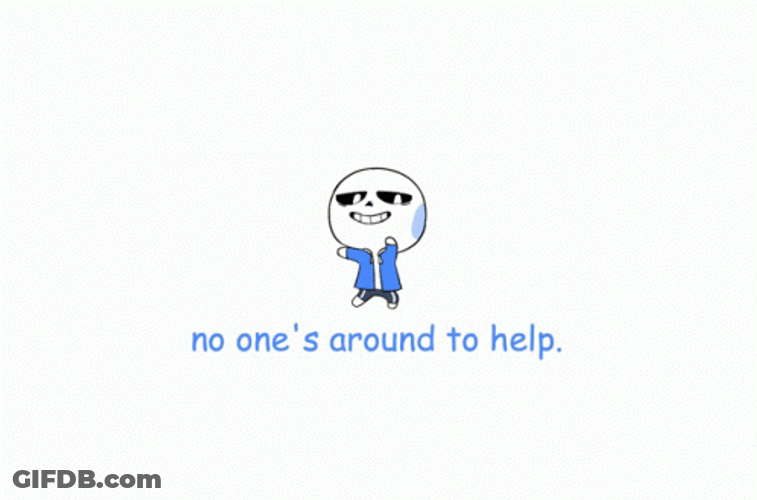 Nobody Cares Undertale Cartoon Sad Eyes GIF