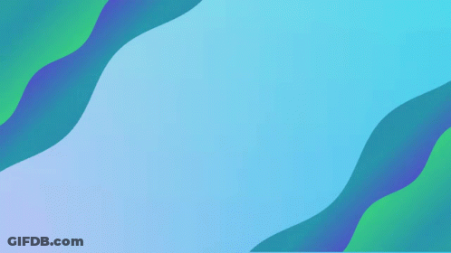 Nocturne On Blue Background With Green Waves GIF