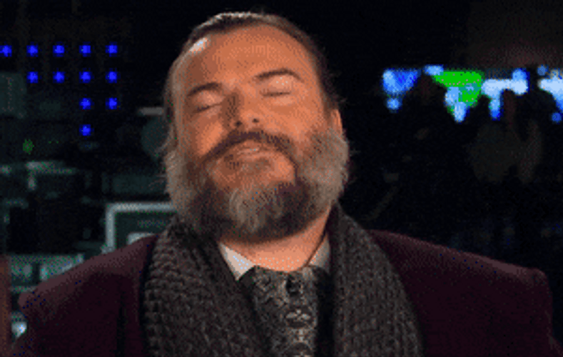 Nodding Jack Black Satisfied GIF