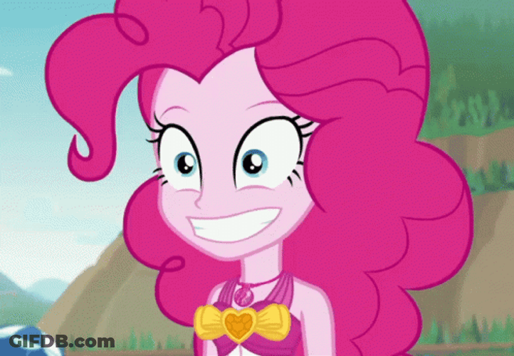 Nodding Pinkie Pie GIF