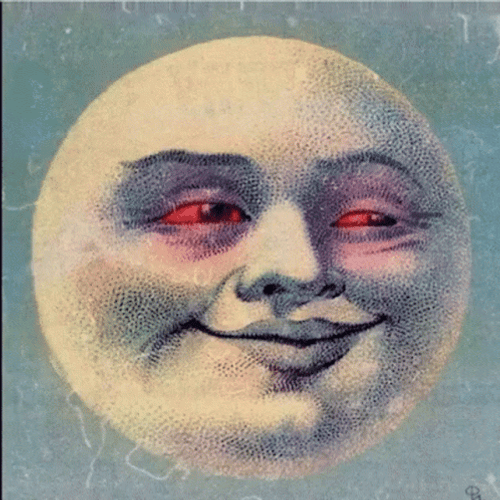 Nodding Stoned Moon Head GIF