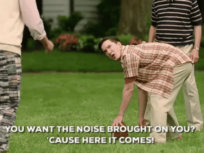 Noise Wedding Crashers Football GIF