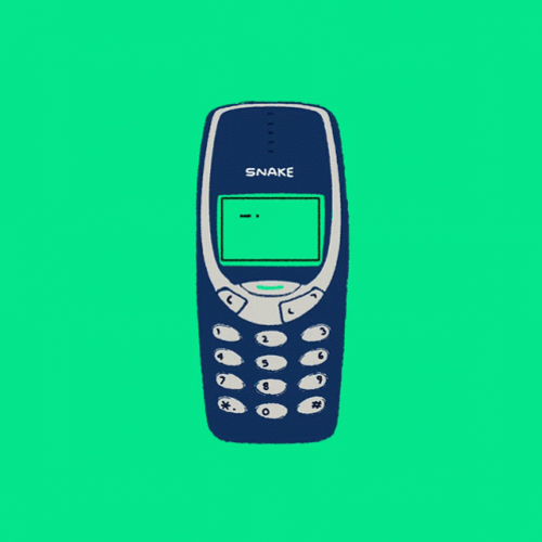 Nokia Cellphone Snake Game GIF
