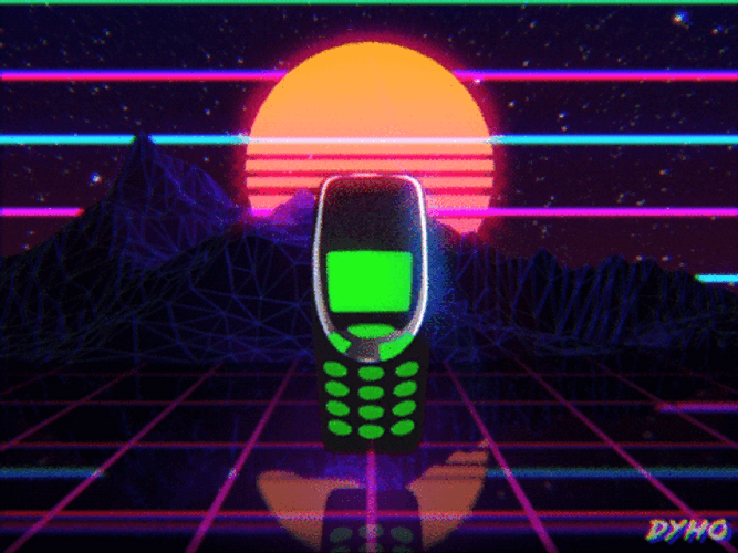 Nokia Retro Space GIF