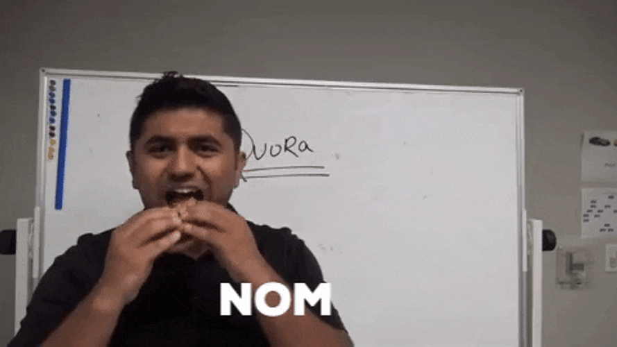 Nom Nom Eating Sandwich GIF