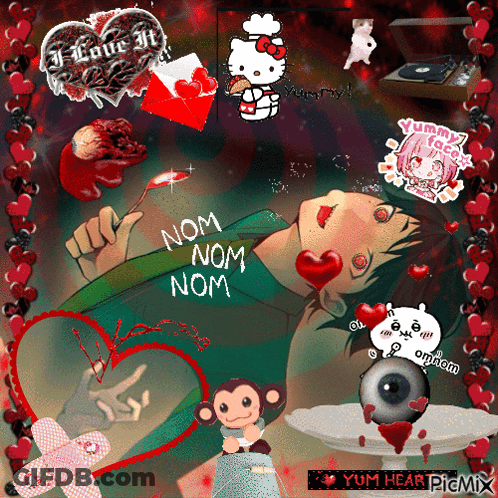 Nom Nom Nom Collage GIF