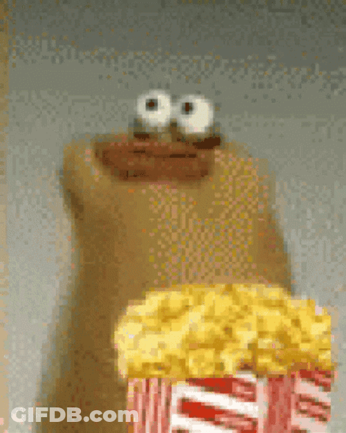 Nom Nom Popcorn Eating GIF
