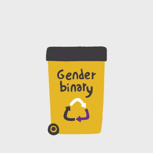 Non-Binary Garbage Bin GIF