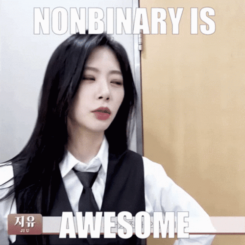 Non-Binary Minji Jiu GIF