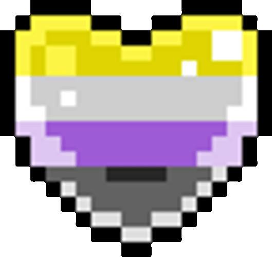 Non-Binary Pixel Heart GIF