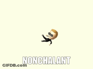 Nonchalant Man Falling GIF