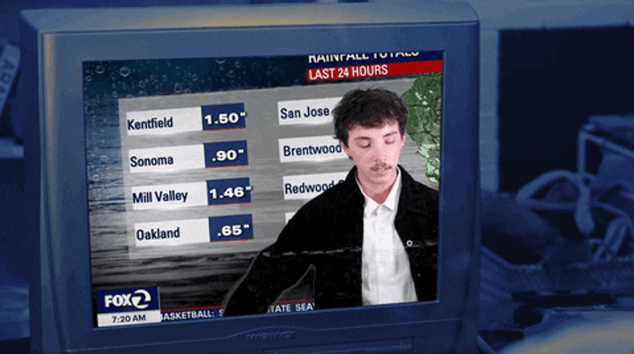 Nonchalant Weatherman Eye Roll GIF