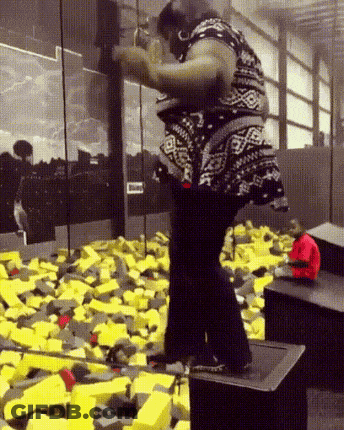 Nonprofessional Tightrope Walker My Precious Fall GIF