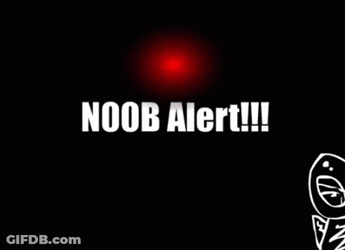 Noob Alert Going Off GIF