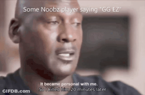 Noobz Player Saying GG EZ GIF