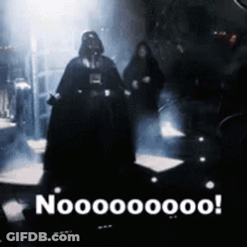 Nooooo Darth Vader Star Wars GIF