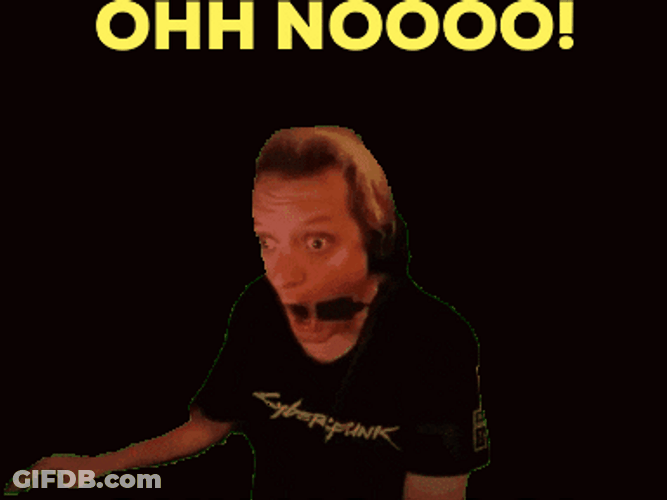 Nooooo Man Exaggerated Stunned Reaction GIF