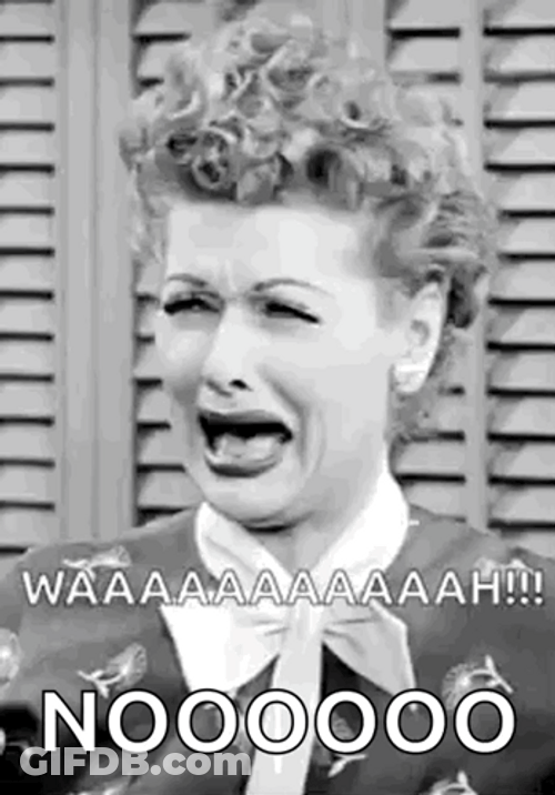 Nooooo Vintage Lucille Ball GIF