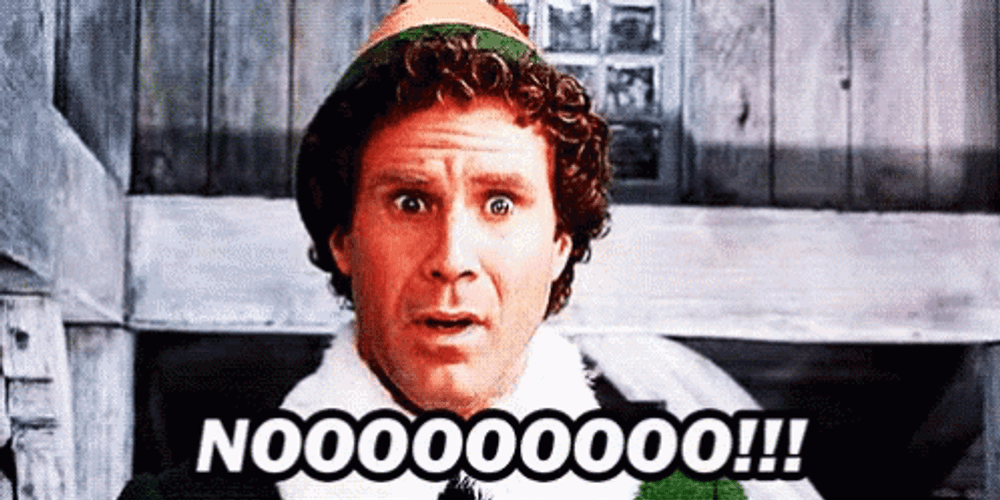 Nooooo Will Ferell Elf Movie GIF