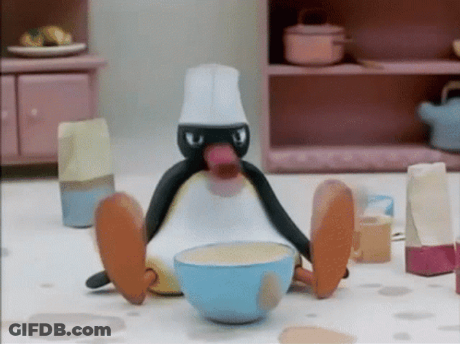 Noot Noot Chef Baking GIF