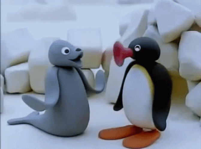 Noot Noot Pingu Talking To Friend GIF