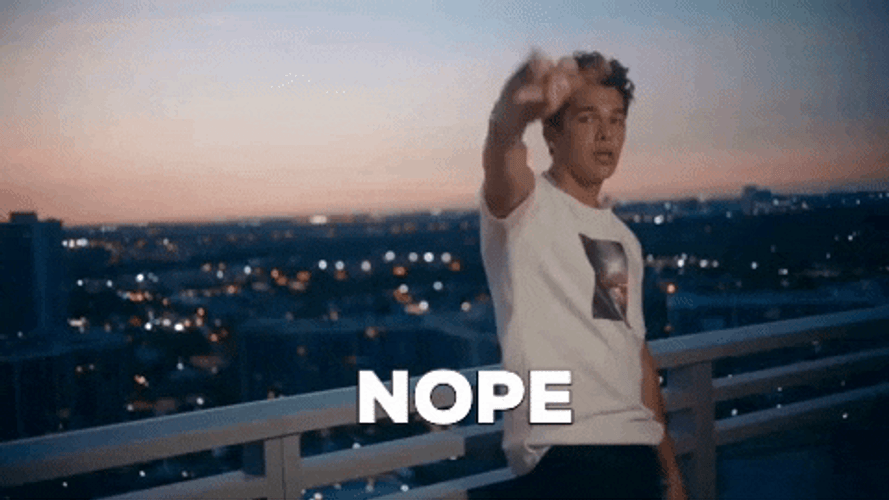 Nope Austin Mahone GIF