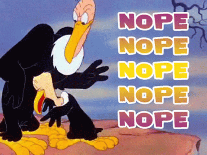 Nope Beaky Buzzard GIF