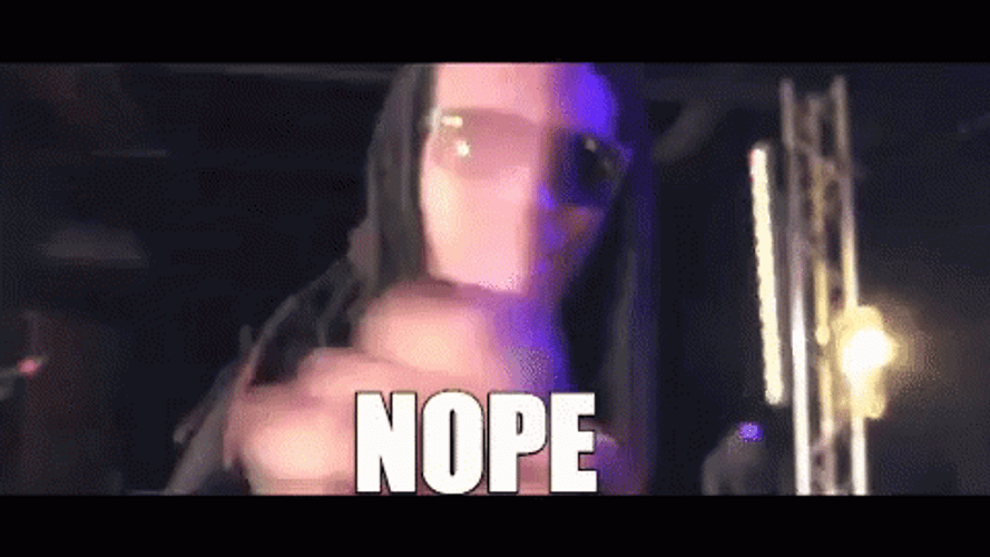 Nope Finger Wag GIF