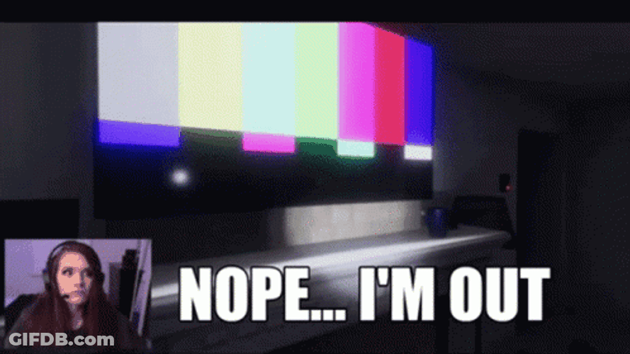 Nope I'm Out GIF