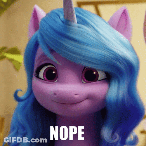Nope Izzy Moonbow My Little Pony GIF