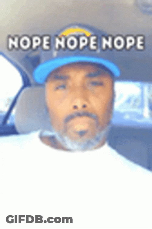 Nope Nope Nope Frantic No Meme GIF
