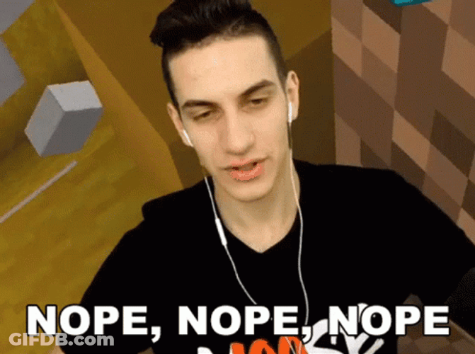 Nope Nope Nope Mooseplays Gamer GIF