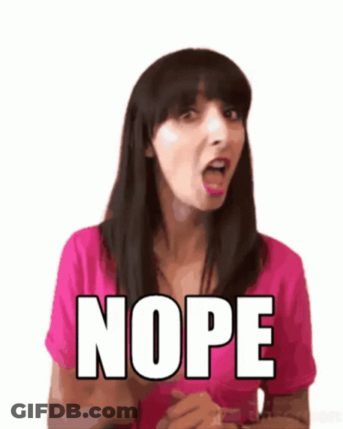 Nope Nope Nope Sign Language Loop GIF
