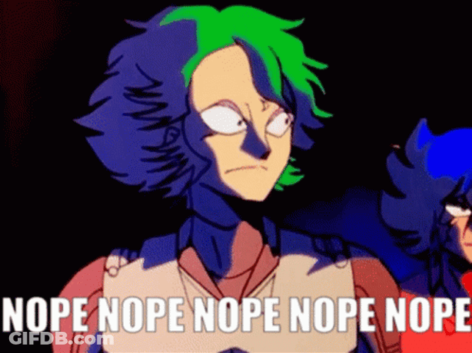 Nope Nope Nope Yoroiden Samurai GIF